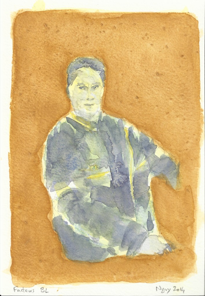 Facteurs BL, aquarelle, 19.5 x 13.5 cm, 2014.